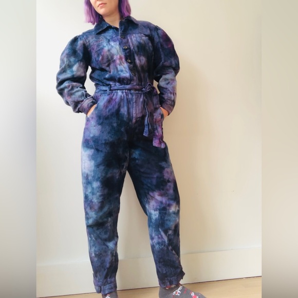 INC International Concepts Pants - Denim INK International Concepts Ice Dyed Jumpsuit Size 8
